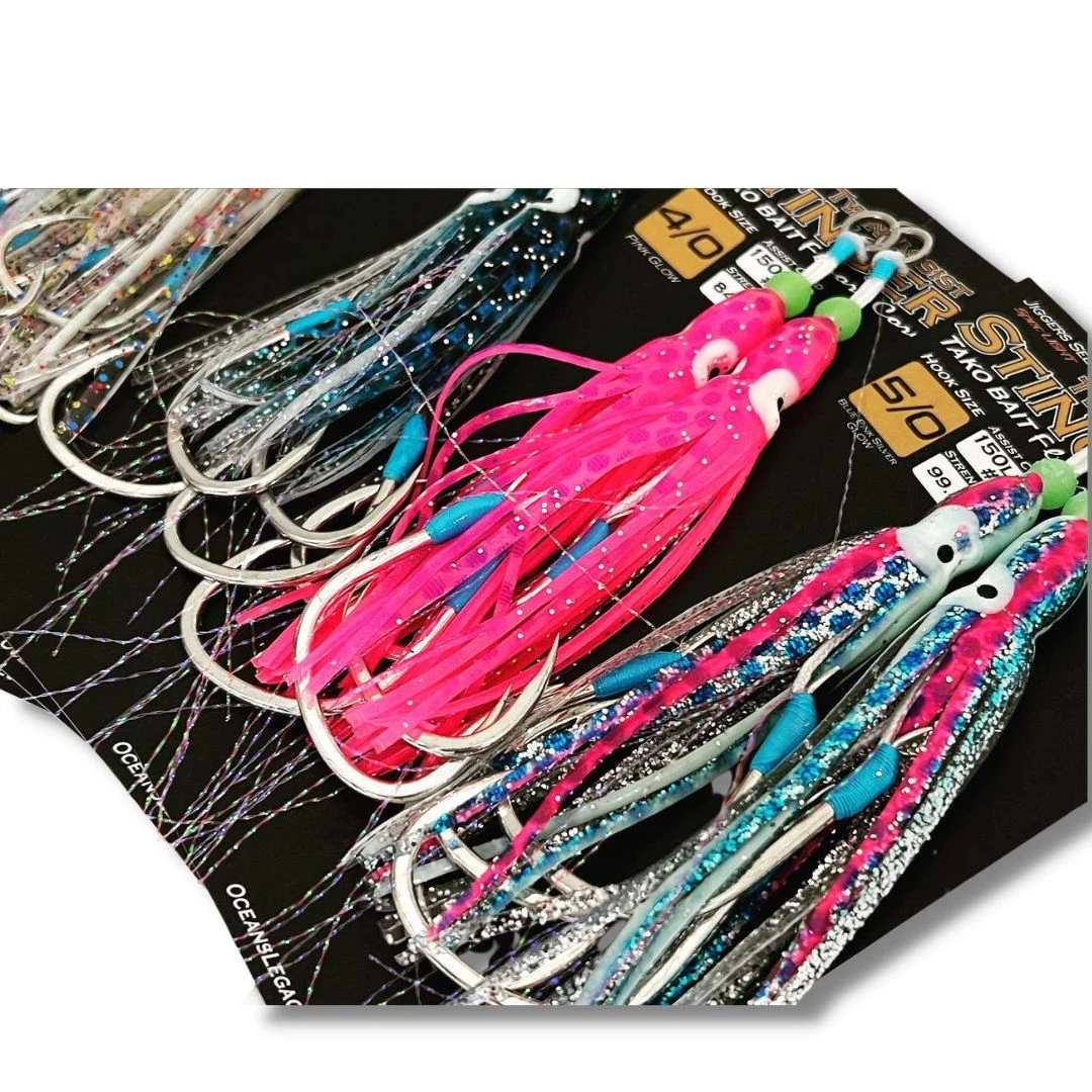 Ocean’s Legacy Tako Bait Twin Assist Stinger Hook 4 Ocean’s Legacy Tako Bait Twin Assist Stinger Hook - Afbeelding 2