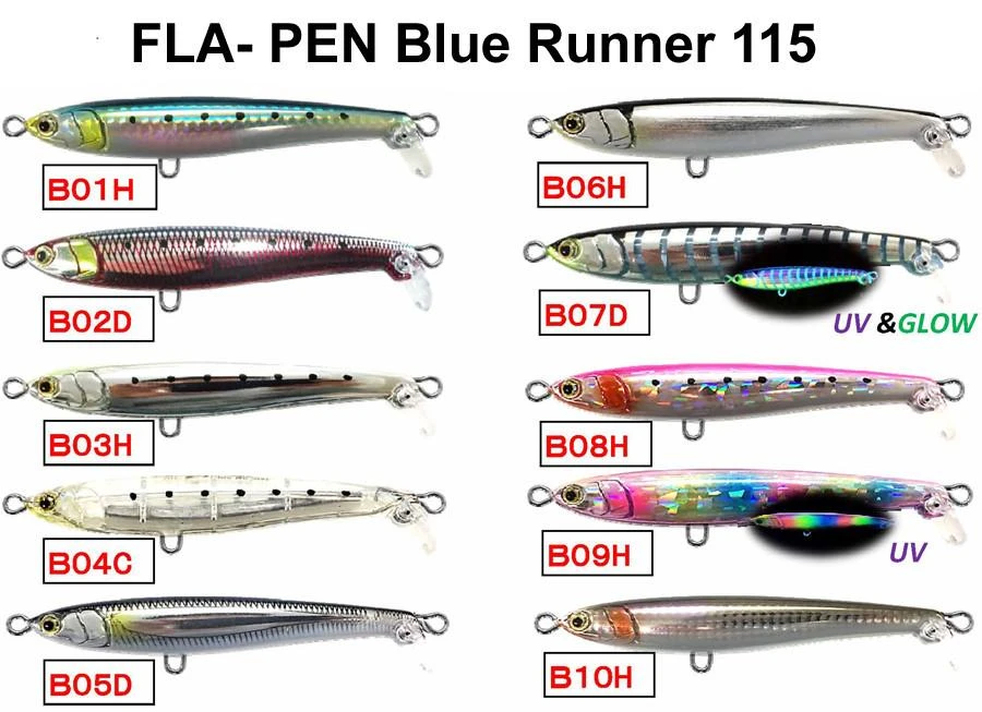 Maria Fla-Pen Blue Runner 85mm 28g 4 Maria Fla-Pen Blue Runner 85mm 28g - Afbeelding 2
