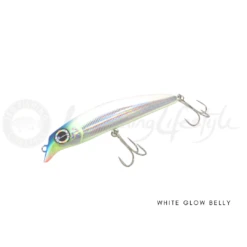 FCL Labo HRTM 135A Floating Jerkbait Minnow -Visuitrusting Winkel FCLLABOCSPWHITEGLOWBELLY