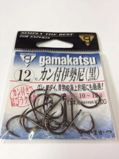 Gamakatsu Iseama Black (Hook 5) -Visuitrusting Winkel Gamakatsu Hook 5
