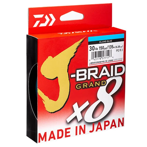 Daiwa J Grand X8 Braid Line PE 270m 300yd Island Blue 3 Daiwa J Grand X8 Braid Line PE 270m 300yd Island Blue