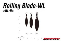 Decoy Rolling Blade Willow Leaf BL-6 -Visuitrusting Winkel bl 6 04size