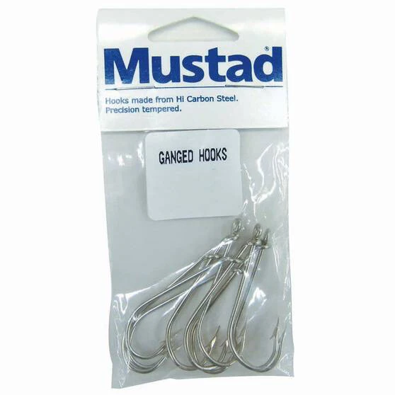 Mustad Ganged Hooks 3 Mustad Ganged Hooks